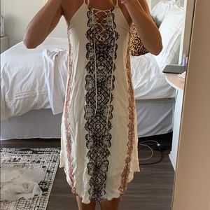 Patterned Midi Dress